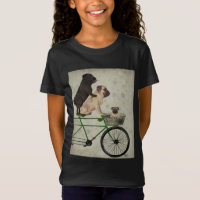 Pugs on Bicycle