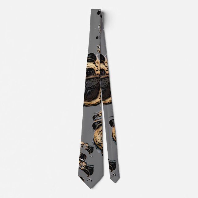 Pugs Pattern Tie (Front)