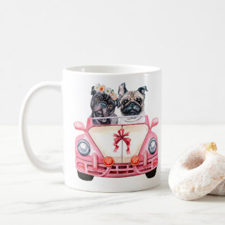 Pug's Wedding Design Coffee Mug