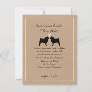 Pugs Wedding Invitation