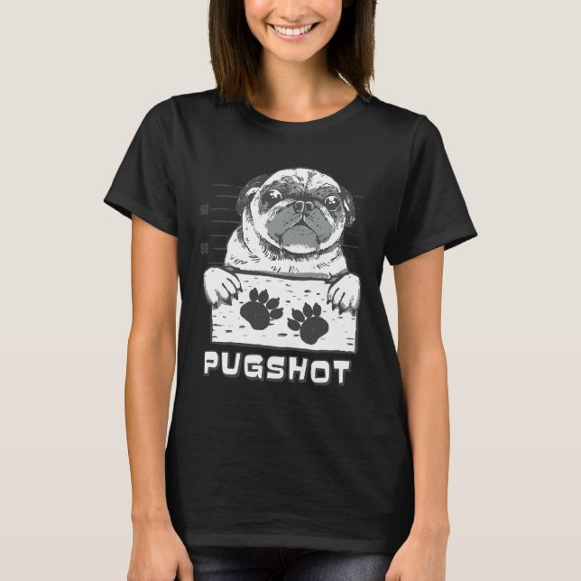 Pugshot a Pug Mugshot Essential T-Shirt 574 (Front)