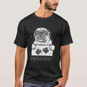 Pugshot - Pug Jail Mugshot T-Shirt