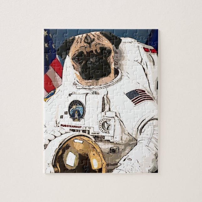 PUGSTRONAUT JIGSAW PUZZLE (Vertical)