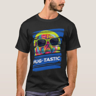 Pugtastic Pug Humour Dutch Bulldog Animal Pun Dog T-Shirt