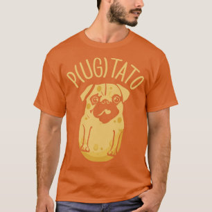 Pugtato Cute Potato Pug Dog Lover T-Shirt