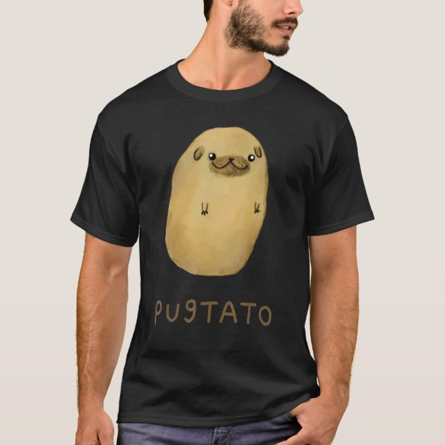 Pugtato Potato Dogs T-Shirt (Front)