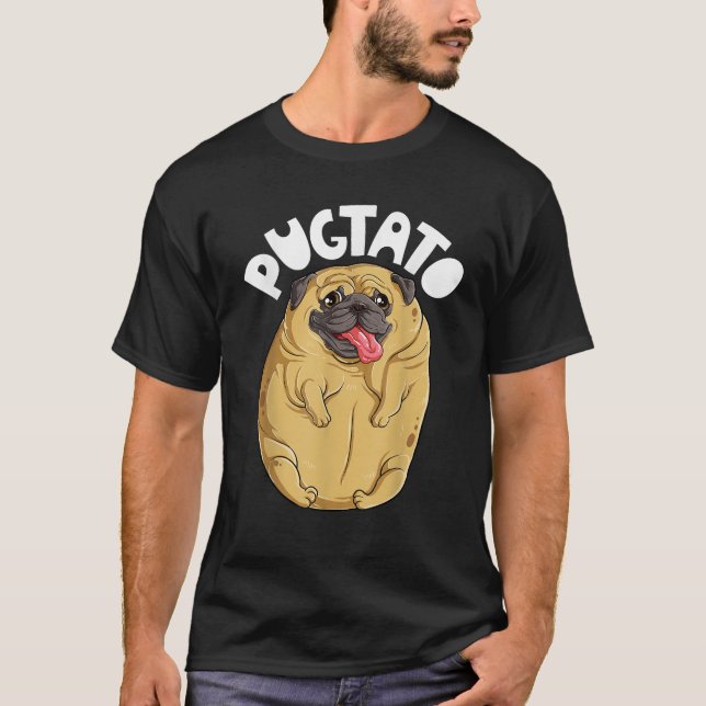 Pugtato Pug Potato Dog Lovers Costume Funny Meme G T-Shirt (Front)