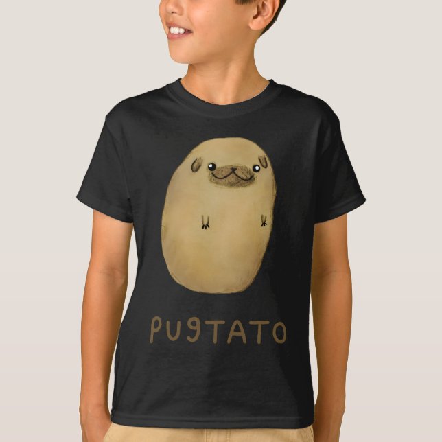 Pugtato Pug Potato T-Shirt (Front)