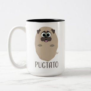 Pugtato! Two-Tone Coffee Mug