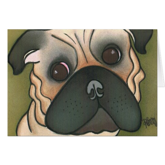 Pugtoberfest 2005 by Robyn Feeley Card