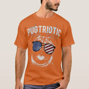 Pugtriotic Patriotic Pug U T-Shirt