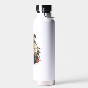 Pugzilla Attacks � Funny Monster Dog Water Bottle