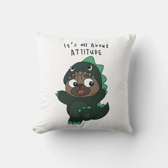 Pugzilla Cushion (Front)