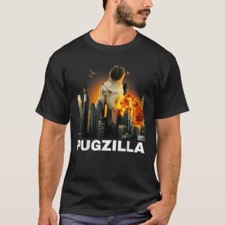 PUGZILLA Funny Pug Tshirt for Dog lovers to Hallow