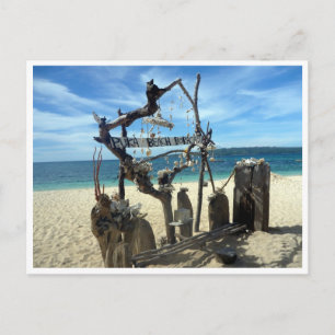 puka beach sculpture postcard