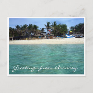 puka beach waters postcard