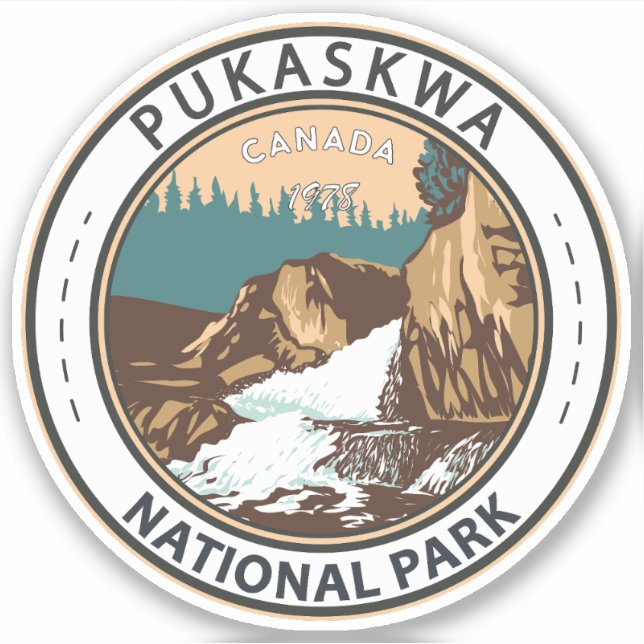 Pukaskwa National Park Canada Travel Art Vintage (Front)