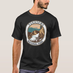 Pukaskwa National Park Canada Travel Vintage Badge T-Shirt