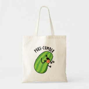 Puke-cumber Funny Cucumber Pun  Tote Bag