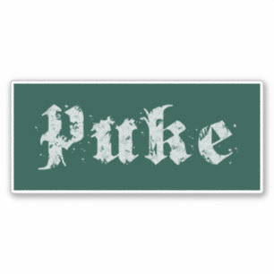 Puke Gothic Vintage Distressed (Dark Green)
