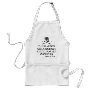 Puke & Snot  "The Beatings Will Continue".... Standard Apron