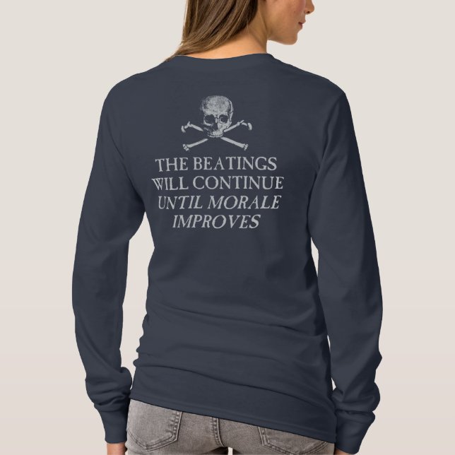 Puke & Snot  "The Beatings Will Continue".... T-Shirt (Back)