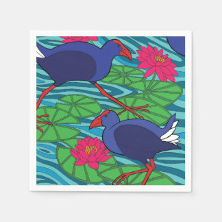 Pukeko bird napkin