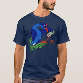 Pukeko using Mobile Phone T-Shirt