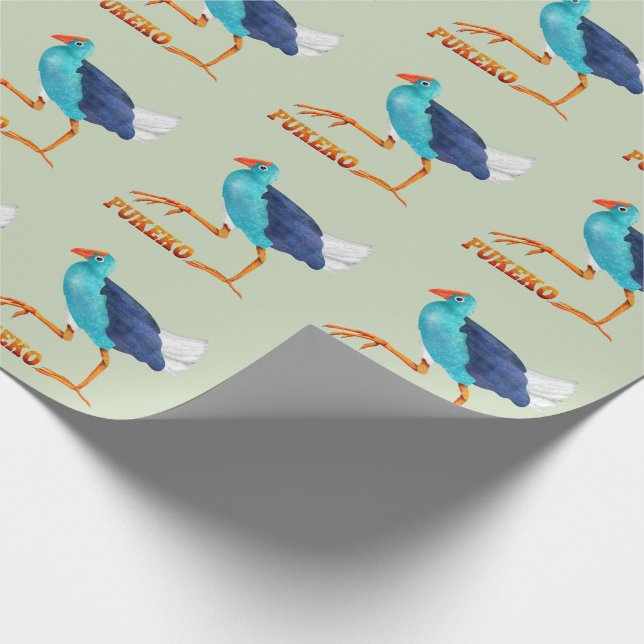 Pukeko Wrapping Paper (Corner)