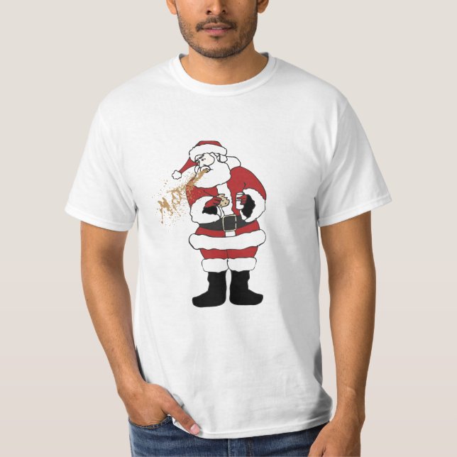 Puking Santa T-shirt (Front)