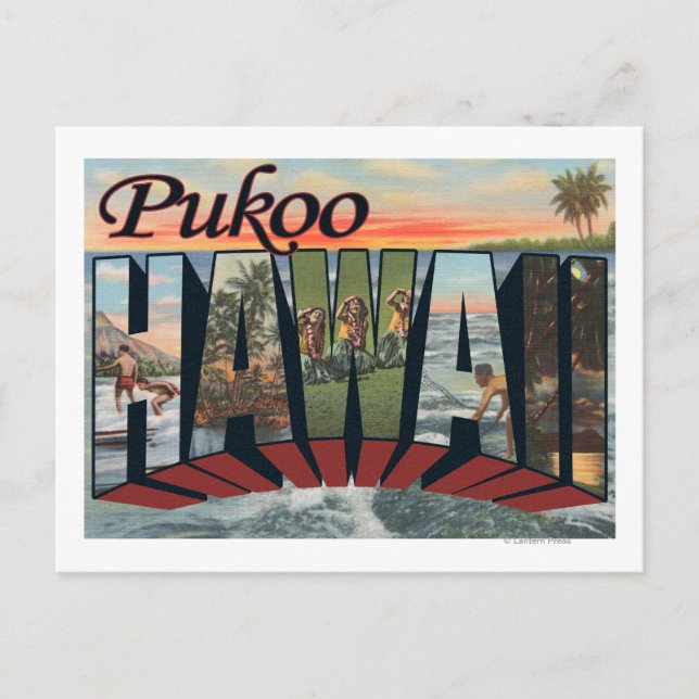 Pukoo, HawaiiLarge Letter ScenesPukoo, HI Postcard (Front)
