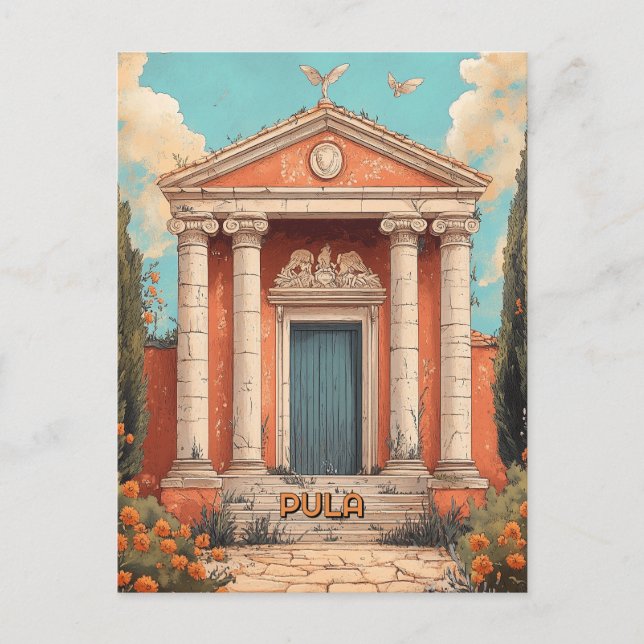 Pula Croatia Postcard (Front)