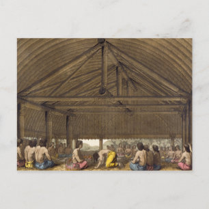 Pulaho, King of the Friendly Islands drinking Kava Postcard