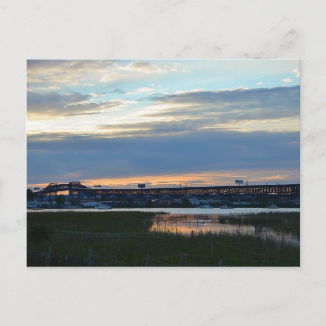 Pulaski at Sunset Postcard (Front)