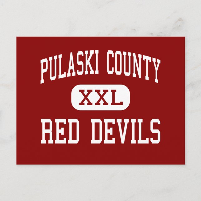 Pulaski County - Red Devils - Hawkinsville Postcard (Front)