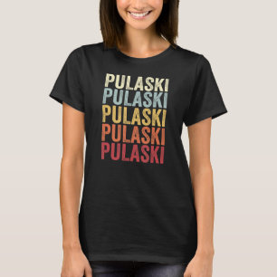Pulaski New York Pulaski NY Retro Vintage Text T-Shirt