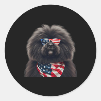 Puli Dog 4th Of July American Independence Day Own Classic Round Sticker