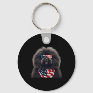 Puli Dog 4th Of July American Independence Day Own Key Ring