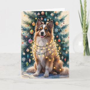 Puli Dog Christmas Greeting Card