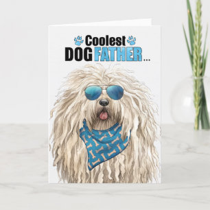 Puli Dog Coolest Dad Ever Father's Day Holiday Card