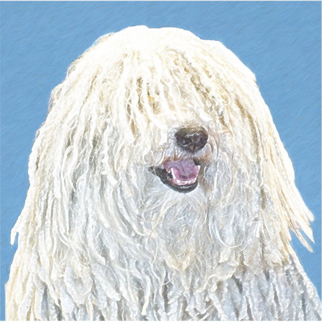 Puli Painting - Cute Original Dog Art (Front)