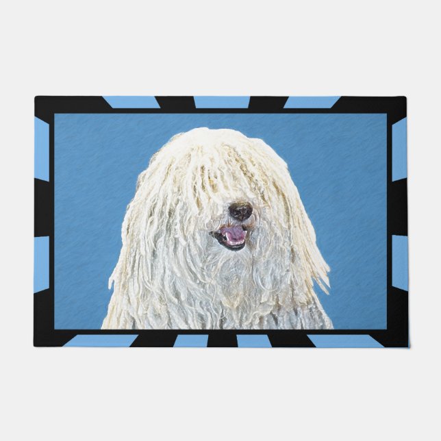 Puli Painting - Cute Original Dog Art Doormat (Front)
