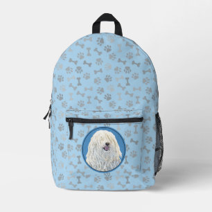 Puli Painting - Cute Original Dog Art Printed Backpack