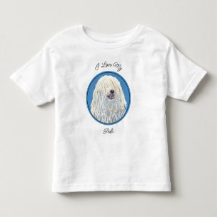 Puli Painting - Cute Original Dog Art Toddler T-Shirt