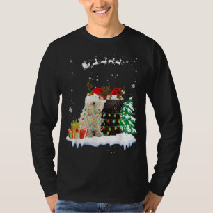 Puli Reindeer Xmas Light Christmas Ornaments Xmas T-Shirt