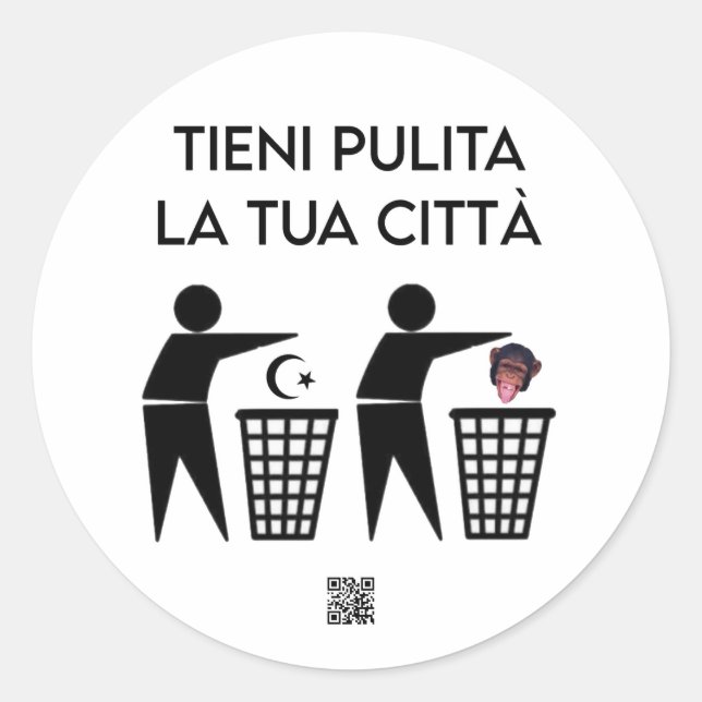 PULIZIA DI PRIMAVERA CLASSIC ROUND STICKER (Front)