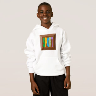 PULL A CAPUCHE HANES SPORT CHOCOLAT BONBONS