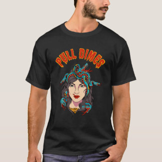 Pull Dimes  Streetwear 003  HipHop Merch  Text Sty T-Shirt