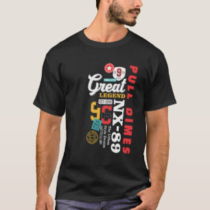Pull Dimes  Streetwear 009  HipHop Merch  Text Sty T-Shirt