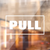 Pull Door Sign,